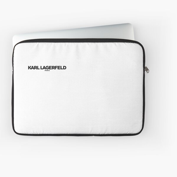 Karl Lagerfeld K/ikonik Laptop Sleeve With Strap in Black