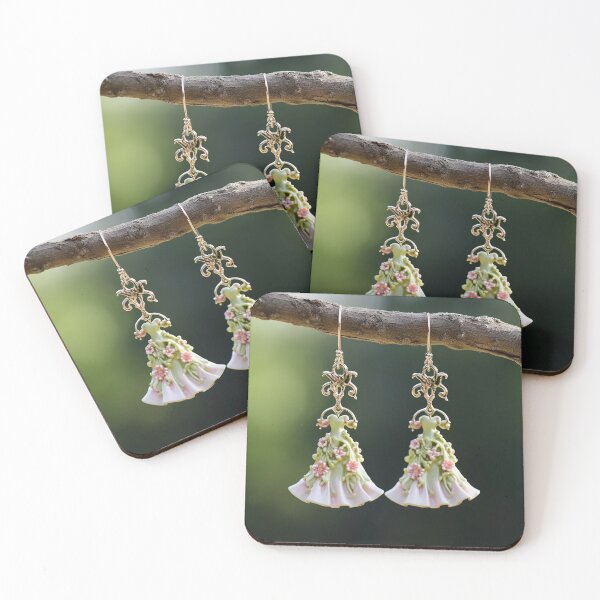 Item preview, Rococo Dress Earrings: A Fusion of Art and Technology designed and sold by DeenaDee.