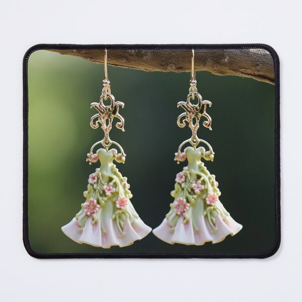 Item preview, Rococo Dress Earrings: A Fusion of Art and Technology designed and sold by DeenaDee.