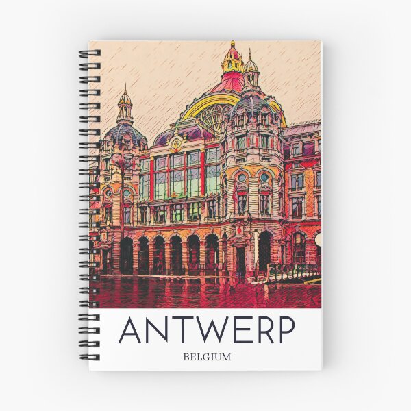 Item preview, A Pop Art Travel Print of Antwerp - Belgium designed and sold by StudioRedKoala.