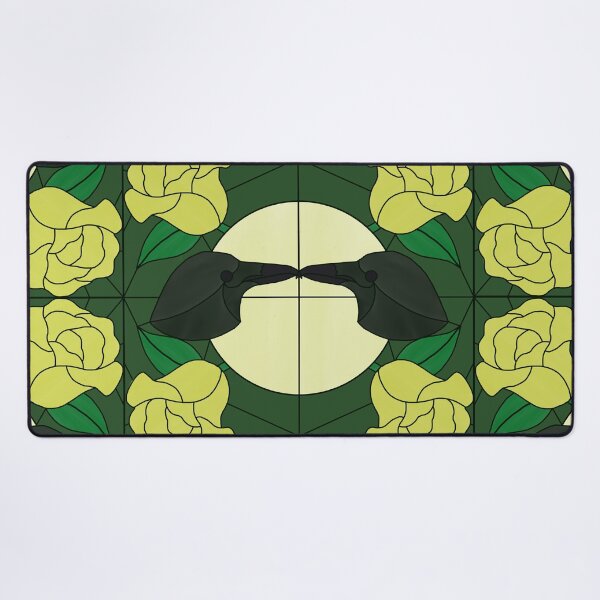Item preview, Corvid Courting (yellow & green 2) designed and sold by PaganArtisan.