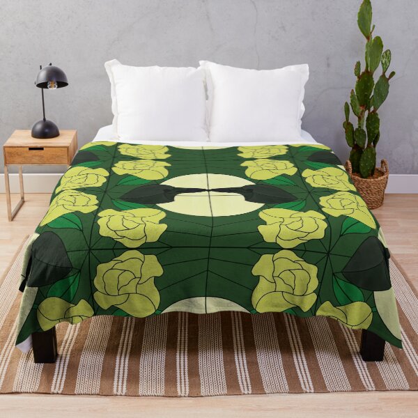 Item preview, Corvid Courting (yellow & green 2) designed and sold by PaganArtisan.