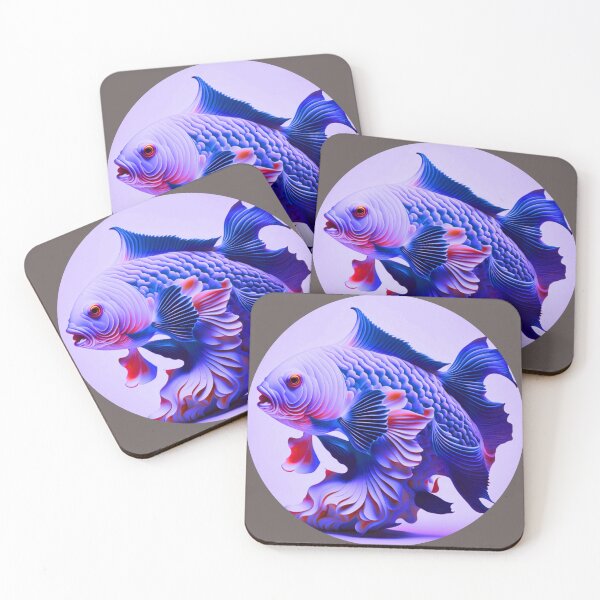 Item preview, The paintings of gorgeous fish carvings designed and sold by run-rotee.
