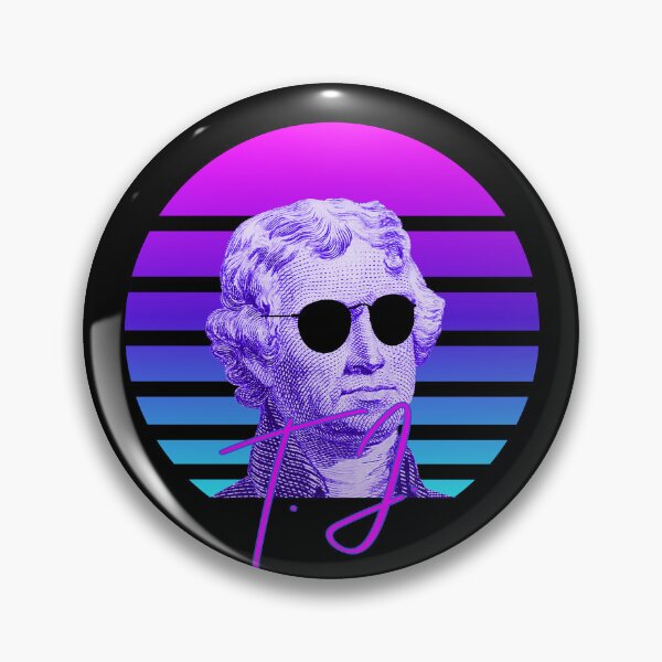 Artikelvorschau, Thomas Jefferson Vaporwave American History Jefferson Gear entworfen und verkauft von DynamicDesign.