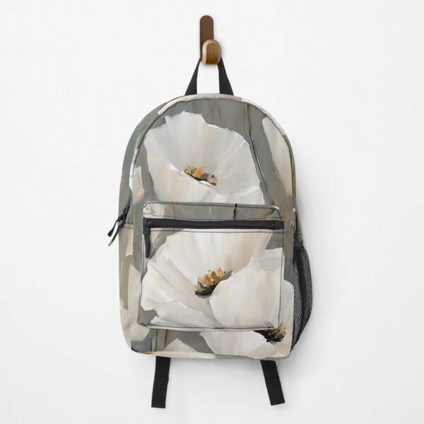 Item preview, White Poppies Abstract Flowers designed and sold by Glimmersmith.