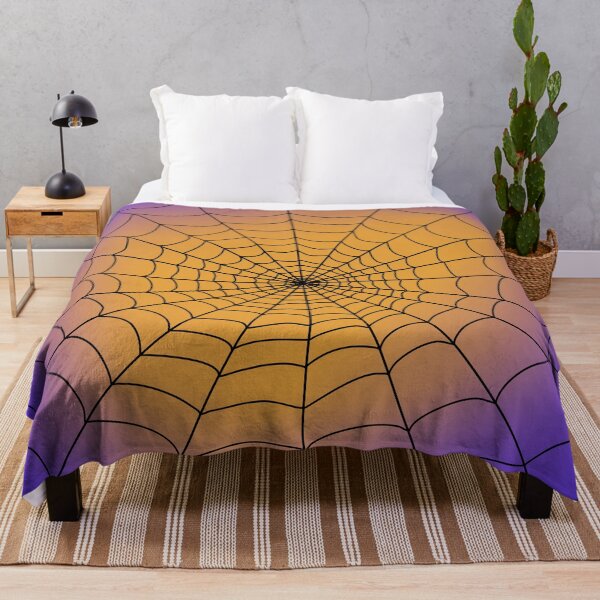 Item preview, Orange and Purple Spiderweb designed and sold by JNTremblay.