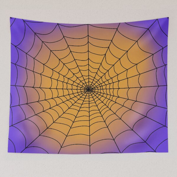 Item preview, Orange and Purple Spiderweb designed and sold by JNTremblay.