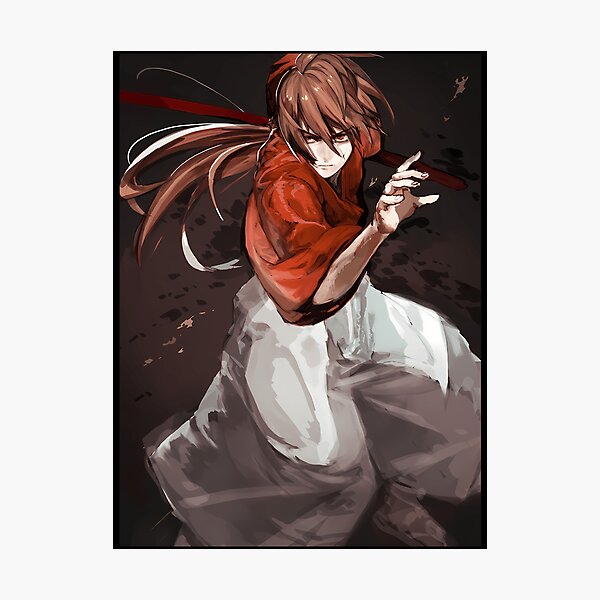 Ukeclvd Rurouni Kenshin Poster Japan Manga Himura Kenshin Personality Anime  Decorative Painting Wall Art Canvas Posters Gifts 12x18 inch No Frame