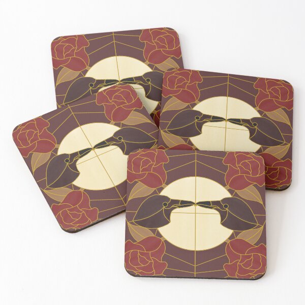 Item preview, Corvid Courting (yellow & red) designed and sold by PaganArtisan.
