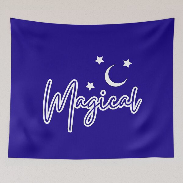 Item preview, Magical Sorcerer Blue White Script designed and sold by Sunshine-Dreams.