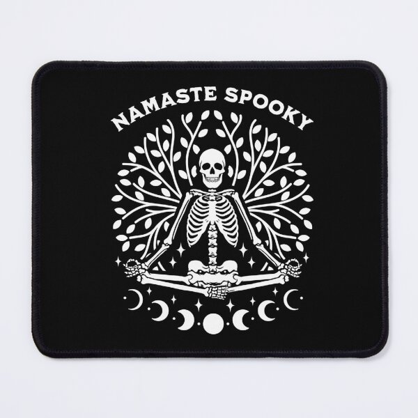 Item preview, Namaste Spooky Halloween Skeleton Yoga designed and sold by PUFFYP.