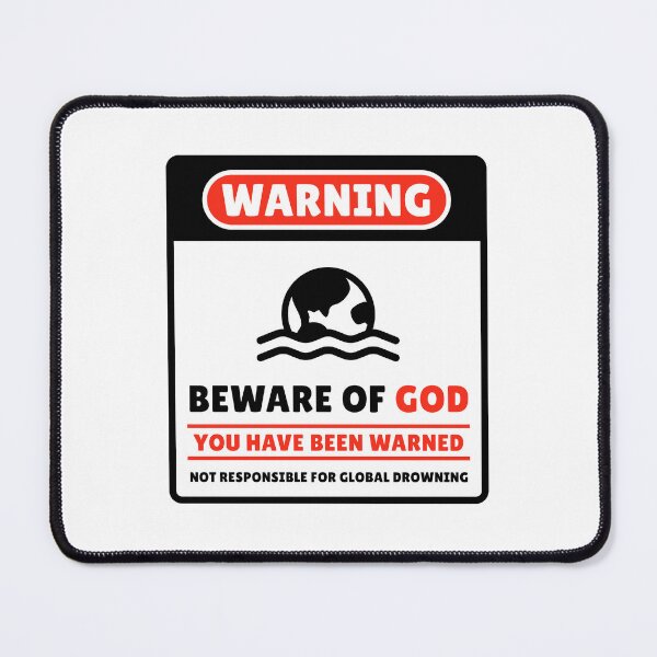 Item preview, Warning Sign, Beware of God designed and sold by Nate Greenwall.