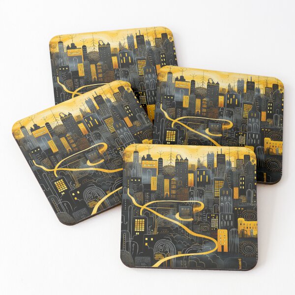 Item preview, Black and Gold Forever designed and sold by MSZPatternCo.