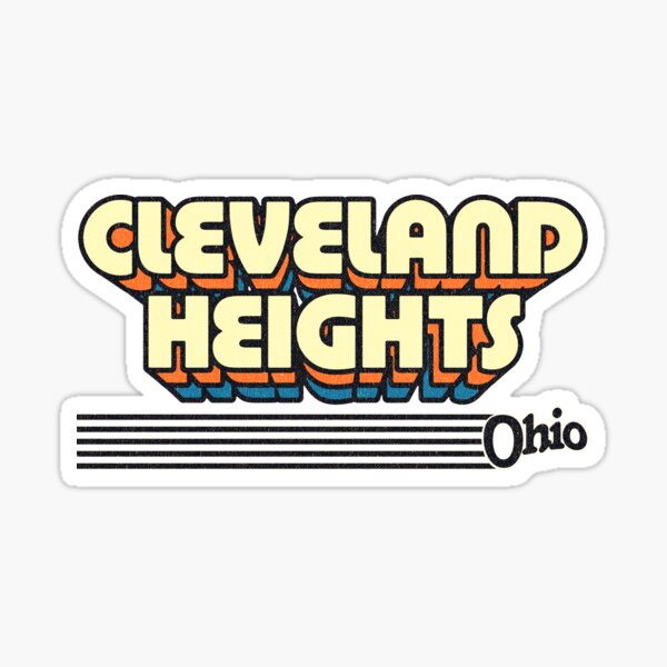 Item preview, Cleveland Heights, Ohio | Retro Stripes designed and sold by retroready.