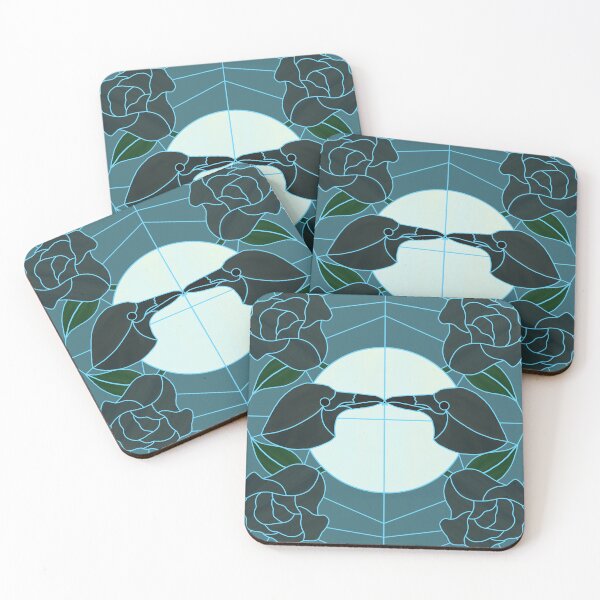 Item preview, Corvid Courting (teal) designed and sold by PaganArtisan.