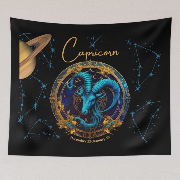 Item preview, Capricorn  Zodiac Sign with its Ruling Planet Pluto designed and sold by ieluxury.