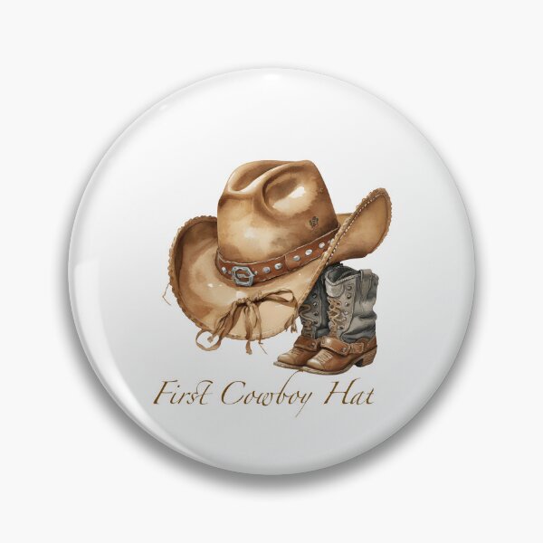 Item preview, First cowboy hat designed and sold by whitebirchmerch.