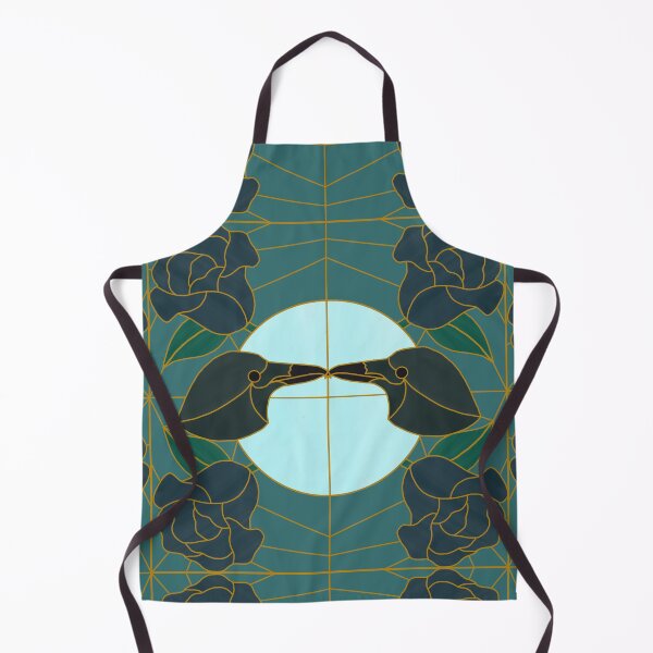 Item preview, Corvid Courting (teal & gold) designed and sold by PaganArtisan.
