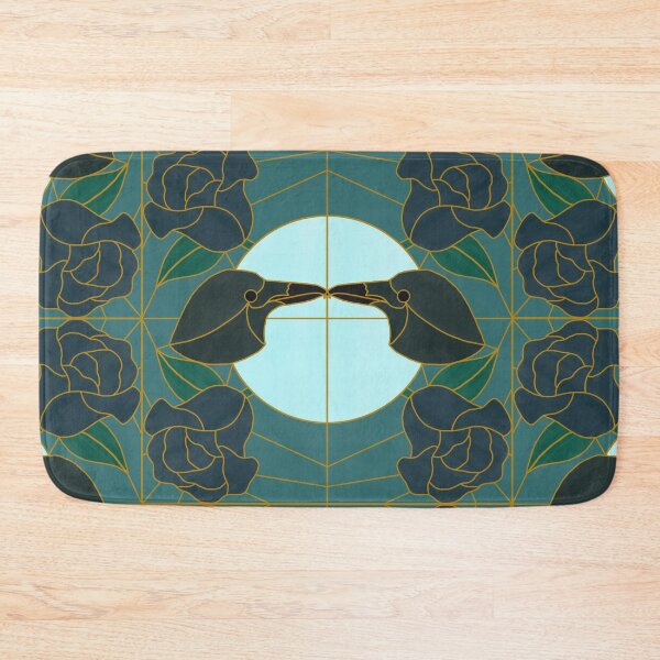Item preview, Corvid Courting (teal & gold) designed and sold by PaganArtisan.