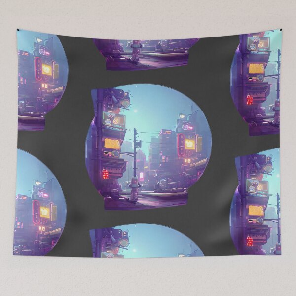 Item preview, Cyberpunk Street Scene designed and sold by Chubuter.