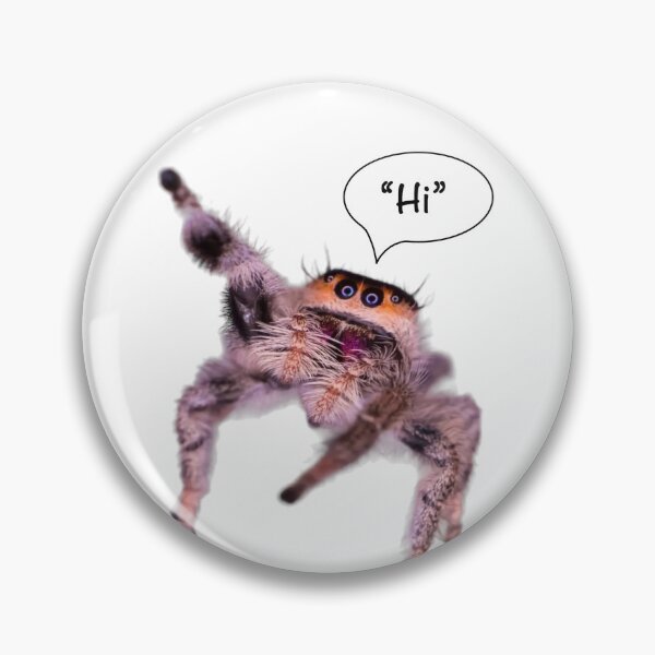 Item preview, Jumping Spider Saying “Hi” designed and sold by Art OnTheSpectrum.