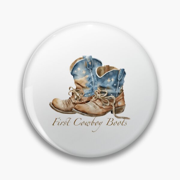 Item preview, First Cowboy Boots designed and sold by whitebirchmerch.
