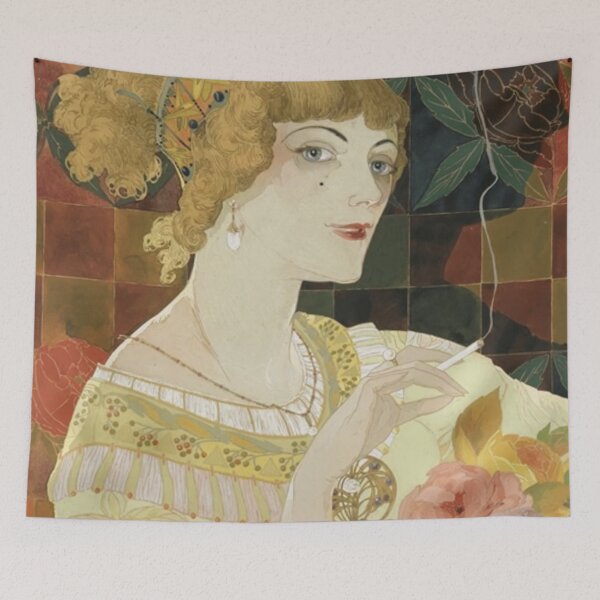 Item preview, Georges de Feure, La Fumeuse designed and sold by NouveauEra.