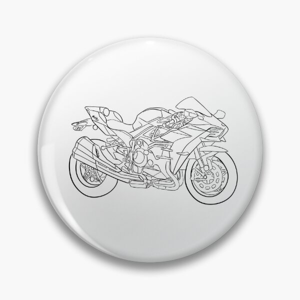 Item preview, Ninja H2 Motorcycle Line Sketch designed and sold by awusnow.