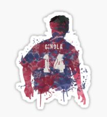 David Ginola Newcastle United Legend Art Sticker