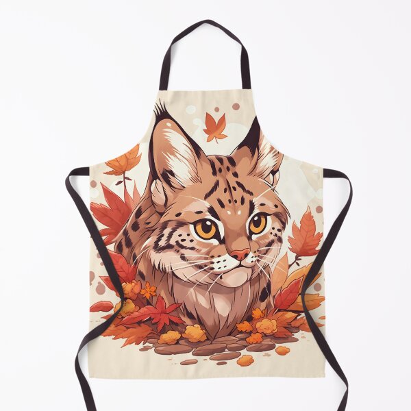 Item preview, Vigilant Bobcat Surrounded by Fall Leaves designed and sold by InkedBeasts.