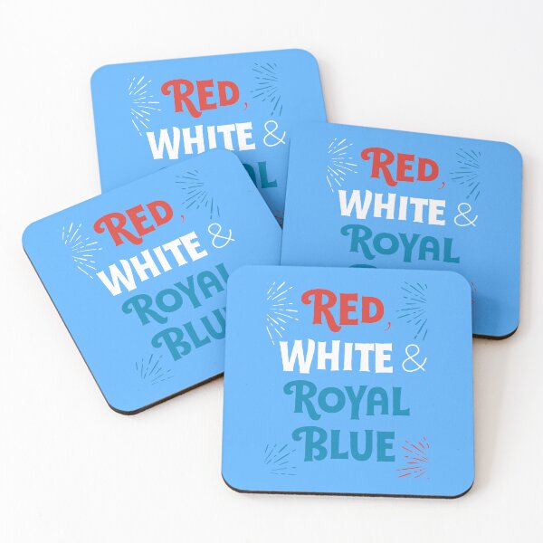 Item preview, RED WHITE & ROYAL BLUE designed and sold by basilmorton.