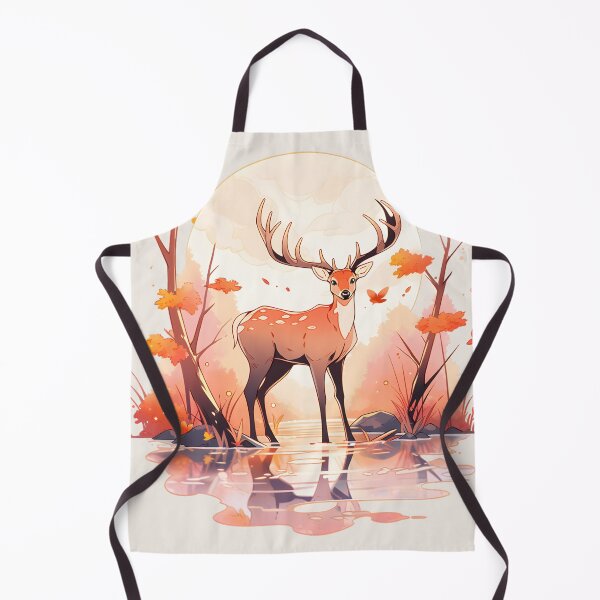 Item preview, Deer by Water Reflecting Fall Setting designed and sold by InkedBeasts.