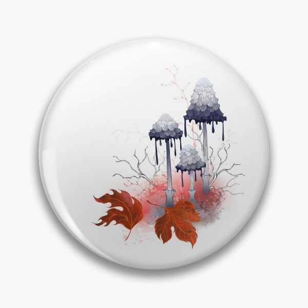 Item preview, Gray ink mushrooms designed and sold by Blackmoon9.
