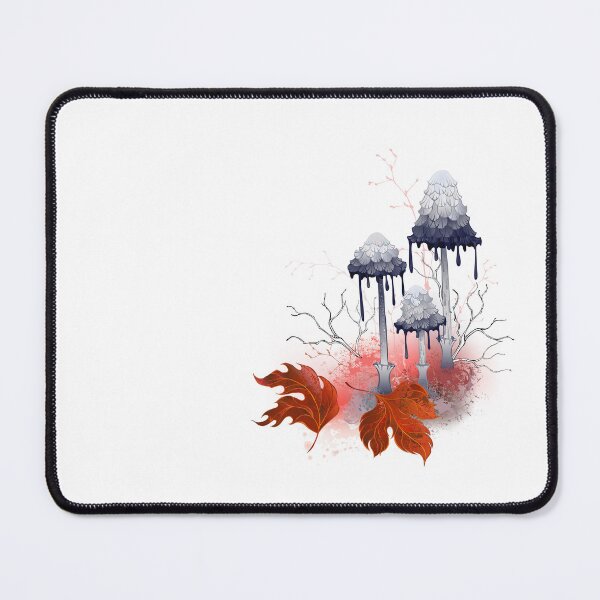 Item preview, Gray ink mushrooms designed and sold by Blackmoon9.
