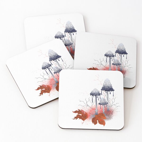 Item preview, Gray ink mushrooms designed and sold by Blackmoon9.