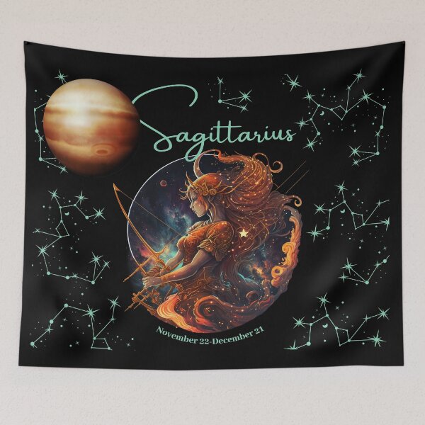 Item preview, Sagittarius Zodiac Sign with its Ruling Planet Jupiter designed and sold by ieluxury.