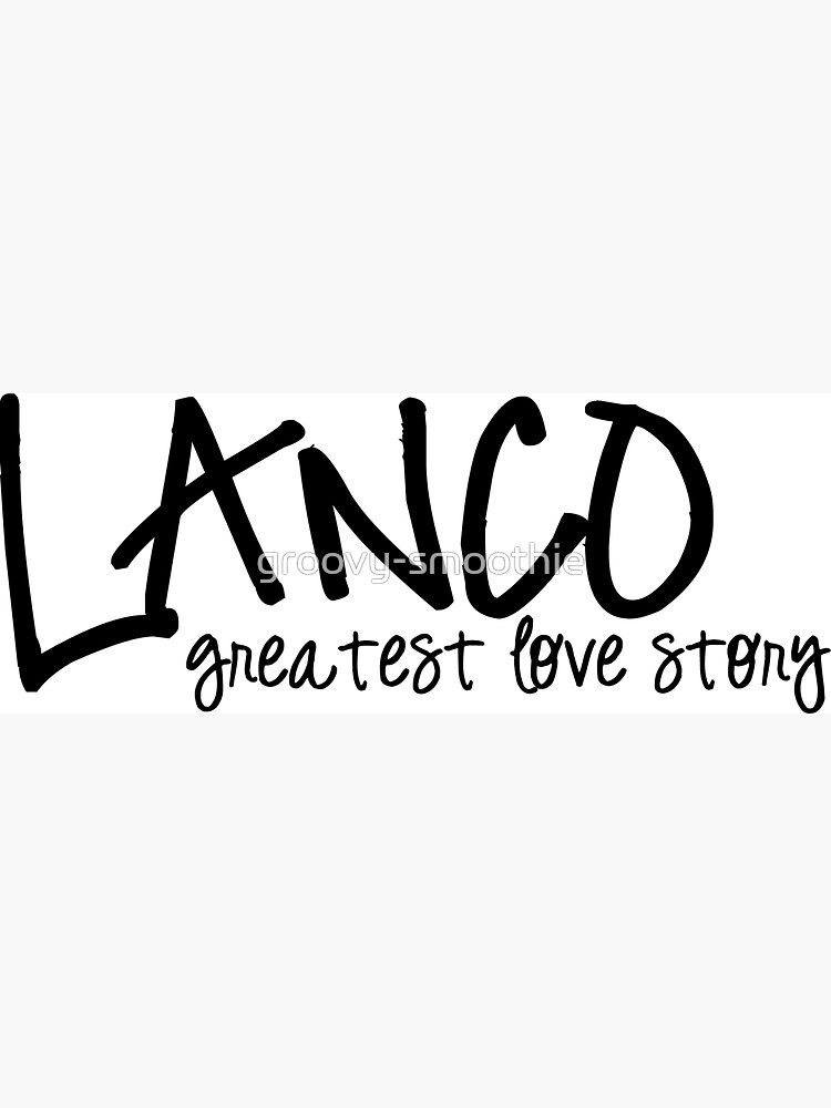 LANCO Greatest Love Story Grey Heart Song Lyric Wall Art Print