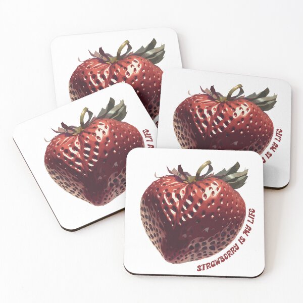 Item preview, Portrait of realistic strawberry designed and sold by CrazySweets.