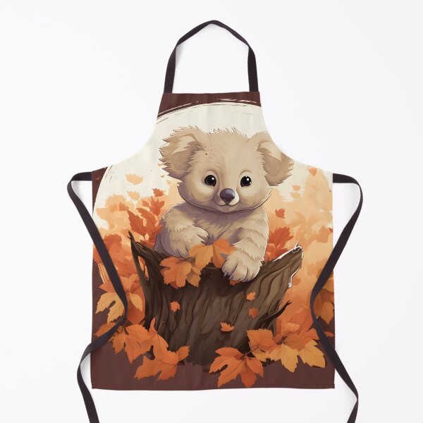 Item preview, Anime Koala on Stump Amidst Fall Leaves designed and sold by InkedBeasts.