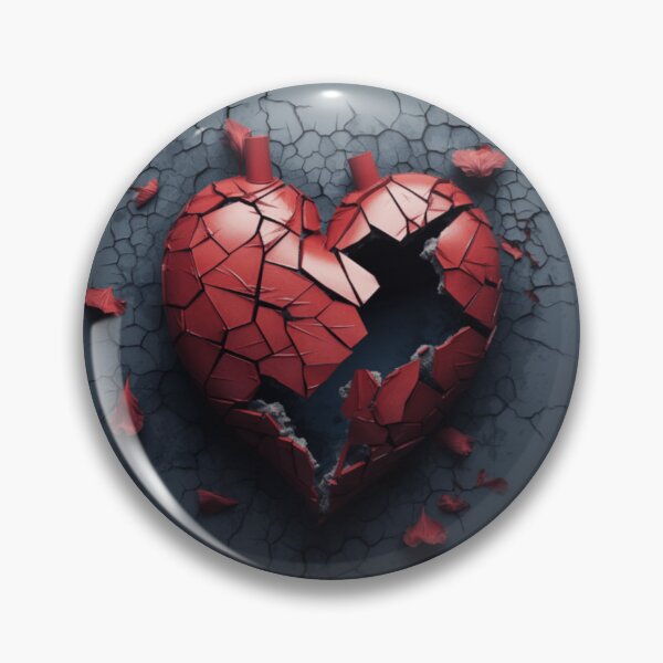 Item preview, broken heart shattered on the floor designed and sold by DanieWoods.