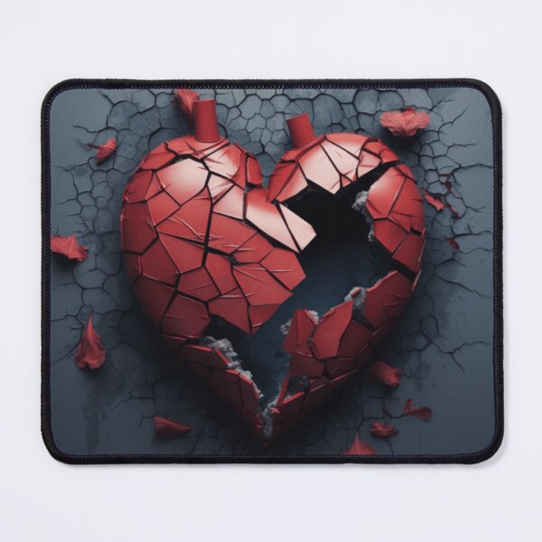 Item preview, broken heart shattered on the floor designed and sold by DanieWoods.