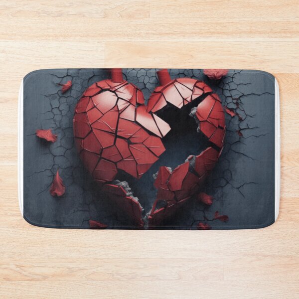 Item preview, broken heart shattered on the floor designed and sold by DanieWoods.