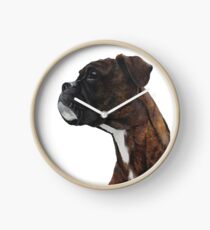 Brindle Boxer Clock