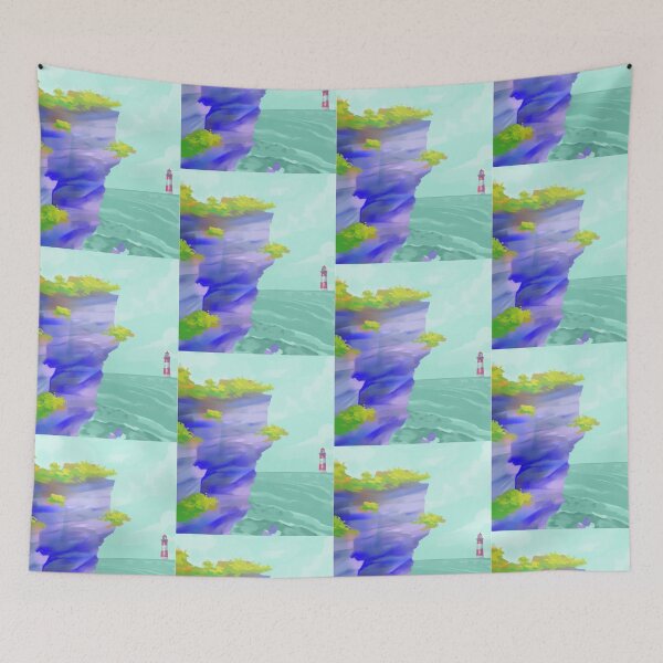 Item preview, Cliff by the sea  designed and sold by SkyisBright.