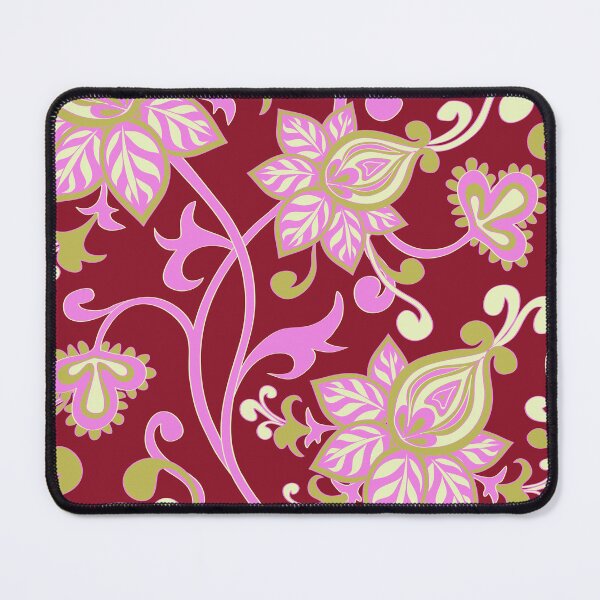 Item preview, Pink Green Cute Floral Wallpaper Pattern designed and sold by Vicky Brago-Mitchell®.