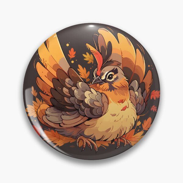 Item preview, Ruffed Grouse Flapping Wings in Fall designed and sold by InkedBeasts.