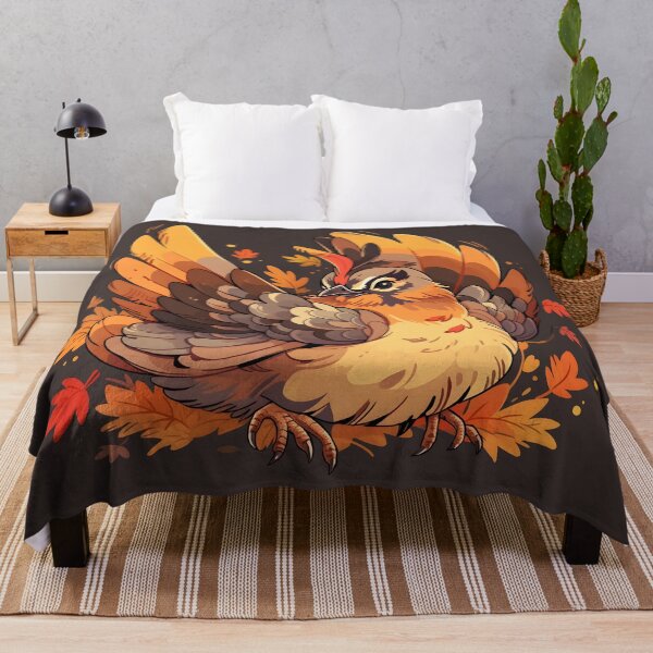 Item preview, Ruffed Grouse Flapping Wings in Fall designed and sold by InkedBeasts.