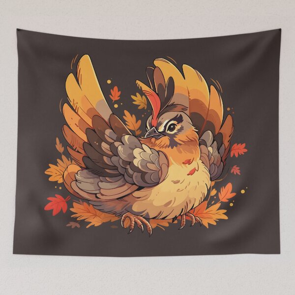 Item preview, Ruffed Grouse Flapping Wings in Fall designed and sold by InkedBeasts.