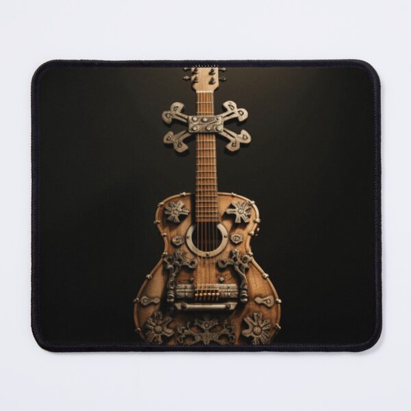 Item preview, ancient guitar with cross bones designed and sold by DanieWoods.