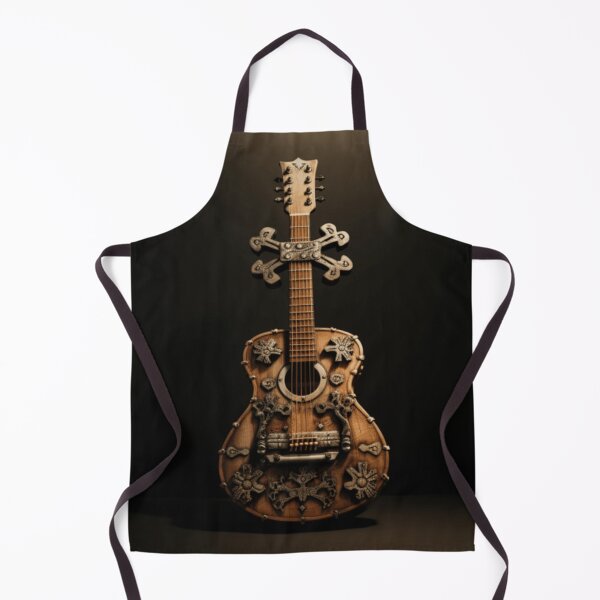 Item preview, ancient guitar with cross bones designed and sold by DanieWoods.